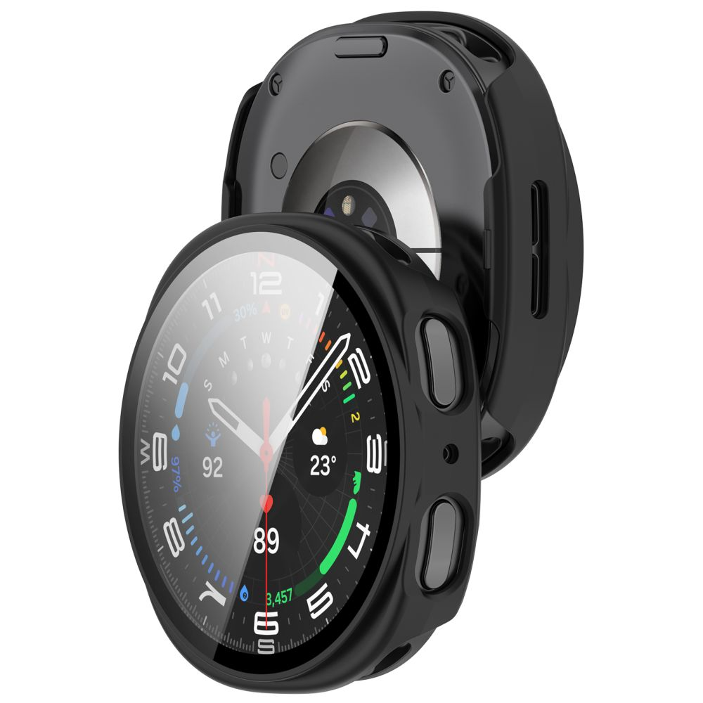 Tech-Protect Defense Case for Samsung Galaxy Watch9 / Watch8 40mm, Set of 2, Black / Transparent