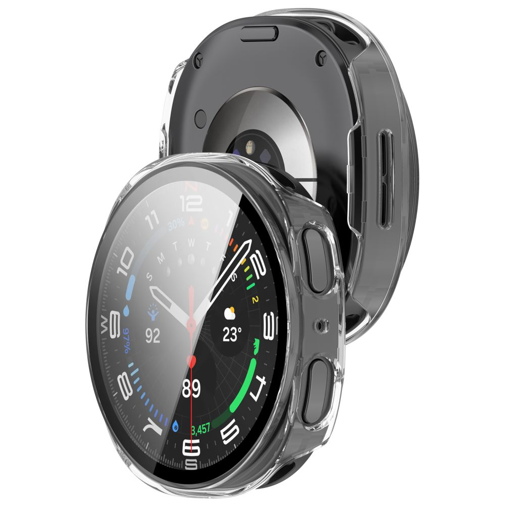 Tech-Protect Defense Case for Samsung Galaxy Watch9 / Watch8 40mm, Set of 2, Black / Transparent