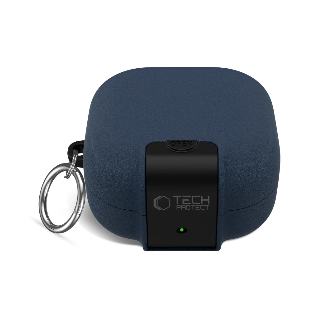 Tech-Protect Slim Hook Case for Samsung Galaxy Buds4 / Buds4 Pro, Navy Blue