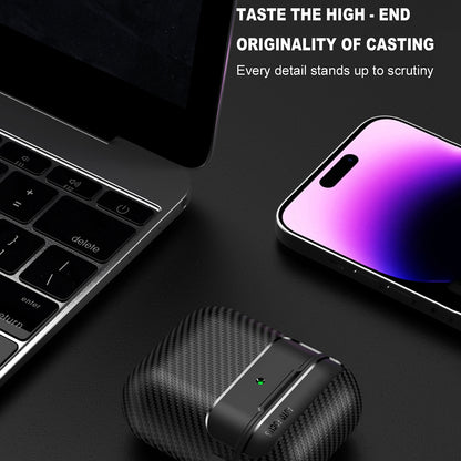 Techsuit CarbonFiber Case for Apple AirPods Gen 2 / Gen 1, Black