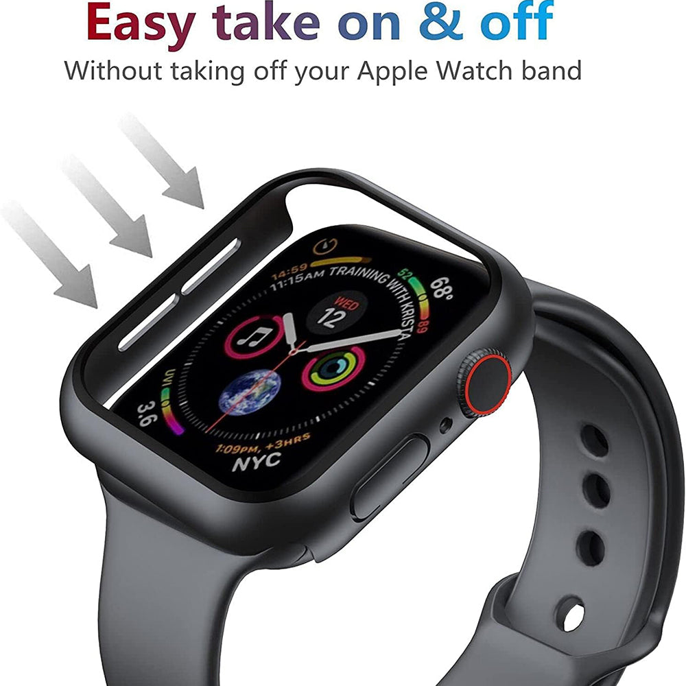 Techsuit Defense360 Pro Case for Apple Watch 44mm Series, Black