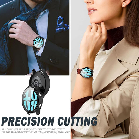 Techsuit Defense360 Pro Case for Samsung Galaxy Watch6 40mm, Transparent