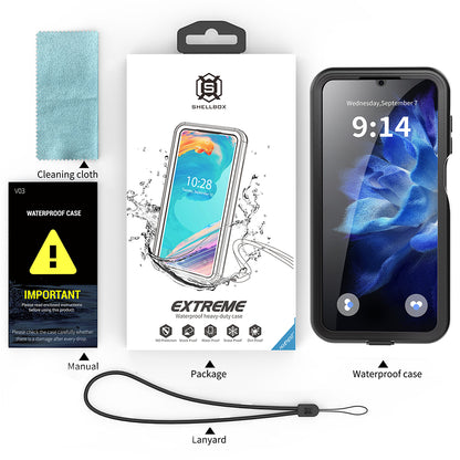 Waterproof Case for Samsung Galaxy A16 5G A166 / A16 4G A165, ShellBox, Black
