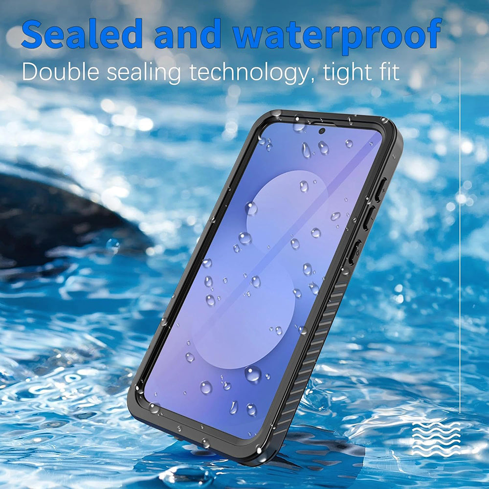 Waterproof Case for Samsung Galaxy S25 FE, ShellBox, Black