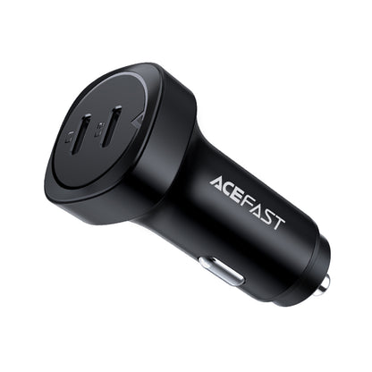 Acefast B2 Car Charger, 72W, 3A, 2 x USB-C, Black