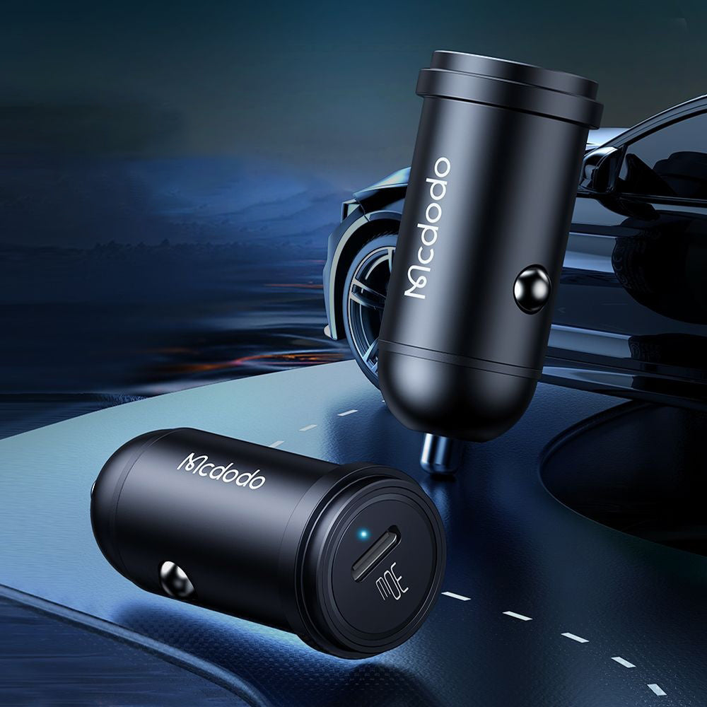 McDodo CC-7491 Obsidian Car Charger, 30W, 3A, 1 x USB-C, Black