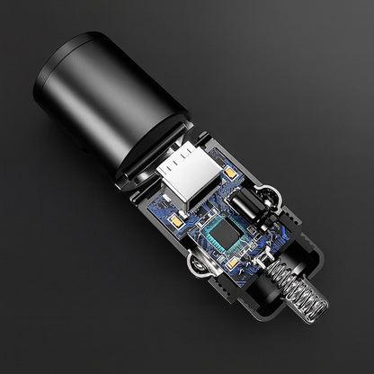 Techsuit C5 NanoVolt Car Charger, 30W, 3A, 1 x USB-C, Black