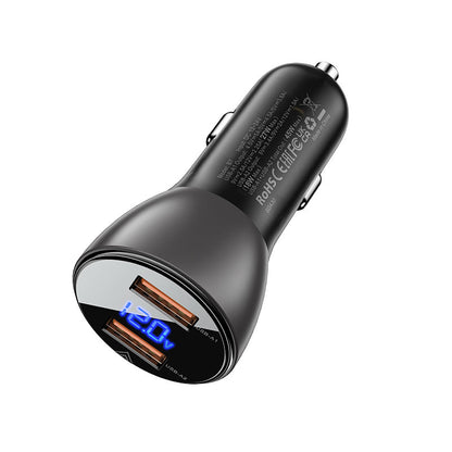 Acefast B7 Car Charger, 45W, 4.5A, 2 x USB-A, Black