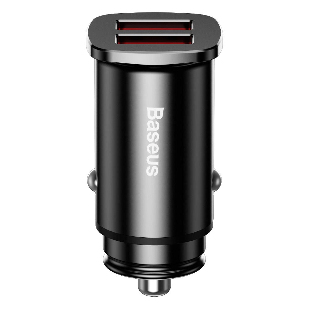 Baseus BS-C15Q Car Charger, 30W, 5A, 2 x USB-A, Black CCALL-DS01