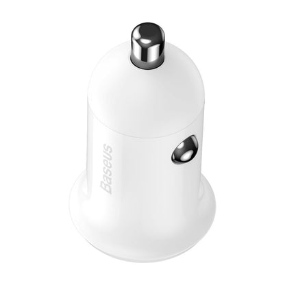 Baseus Grain Pro Car Charger, 24W, 2.4A, 2 x USB-A, White CCALLP-02