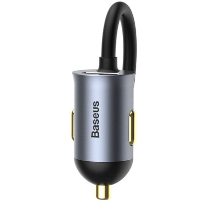 Baseus Share Together Car Charger, 120W, 3A, 3 x USB-A - 1 x USB-C, Gray CCBT-B0G