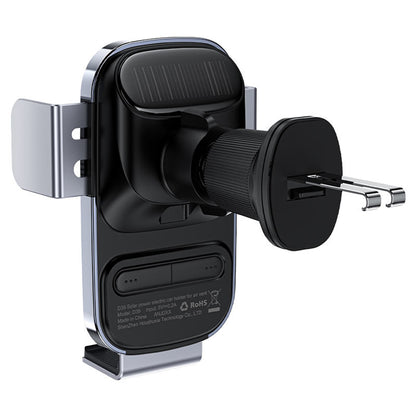 Acefast D39 Wireless Car Charger with Solar Panel, 15W, 1.67A, Black