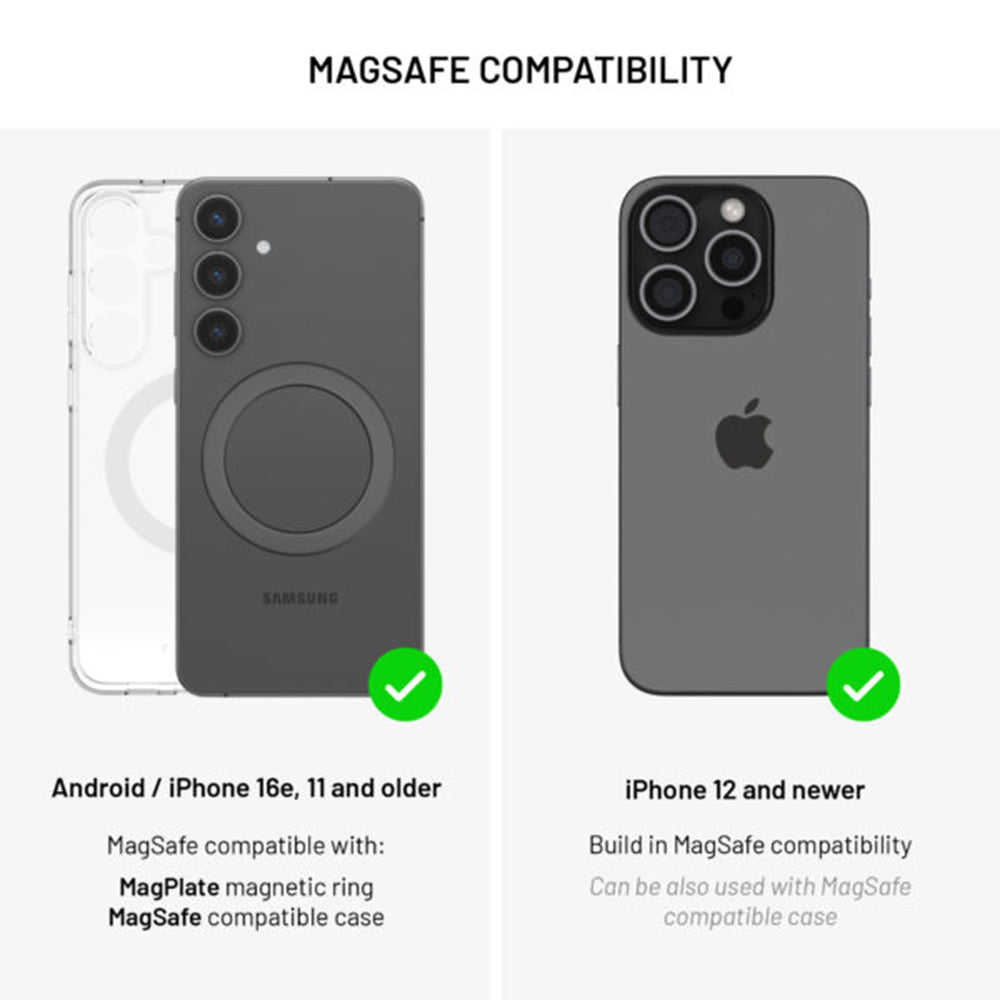 Fixed MagRound 2 XL Wireless Car Charger, 15W, 1.67A, Black