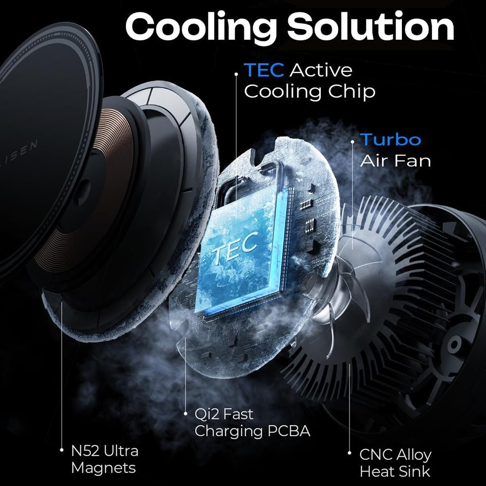 Lisen W701 Wireless Car Charger, 15W, 1.67A, Black YL0224060042