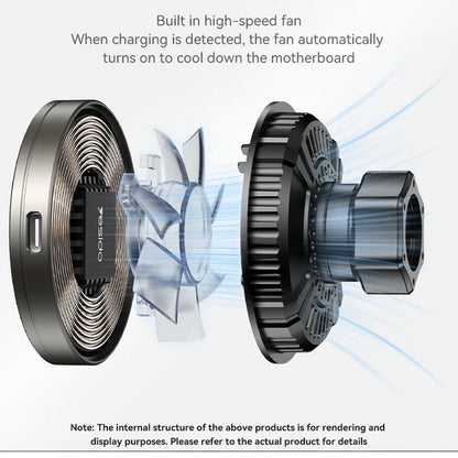 Yesido C315 Wireless Car Charger, 15W, 1.67A, Black