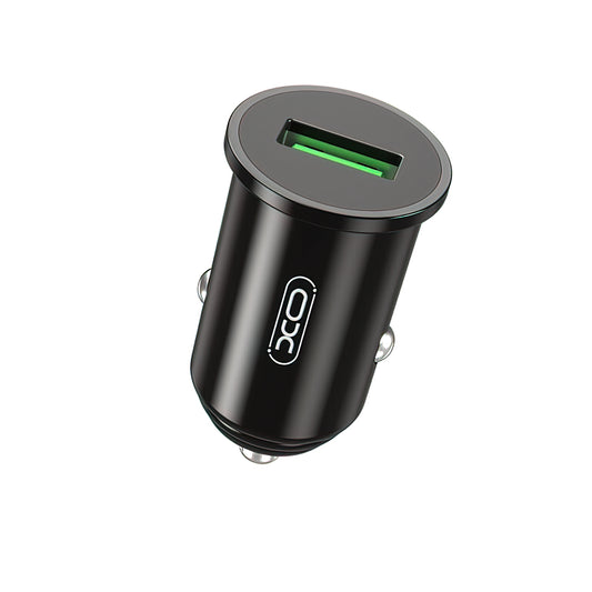 XO Design CC39 Car Charger, 18W, 3A, 1 x USB-A, Black
