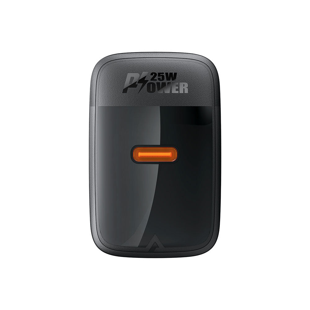 Acefast A104 Network Charger, 25W, 3A, 1 x USB-C, Black