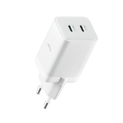 Allity Network Charger. ATC-01-45WCC Fast, 45W, 3A, 2 x USB-C, White