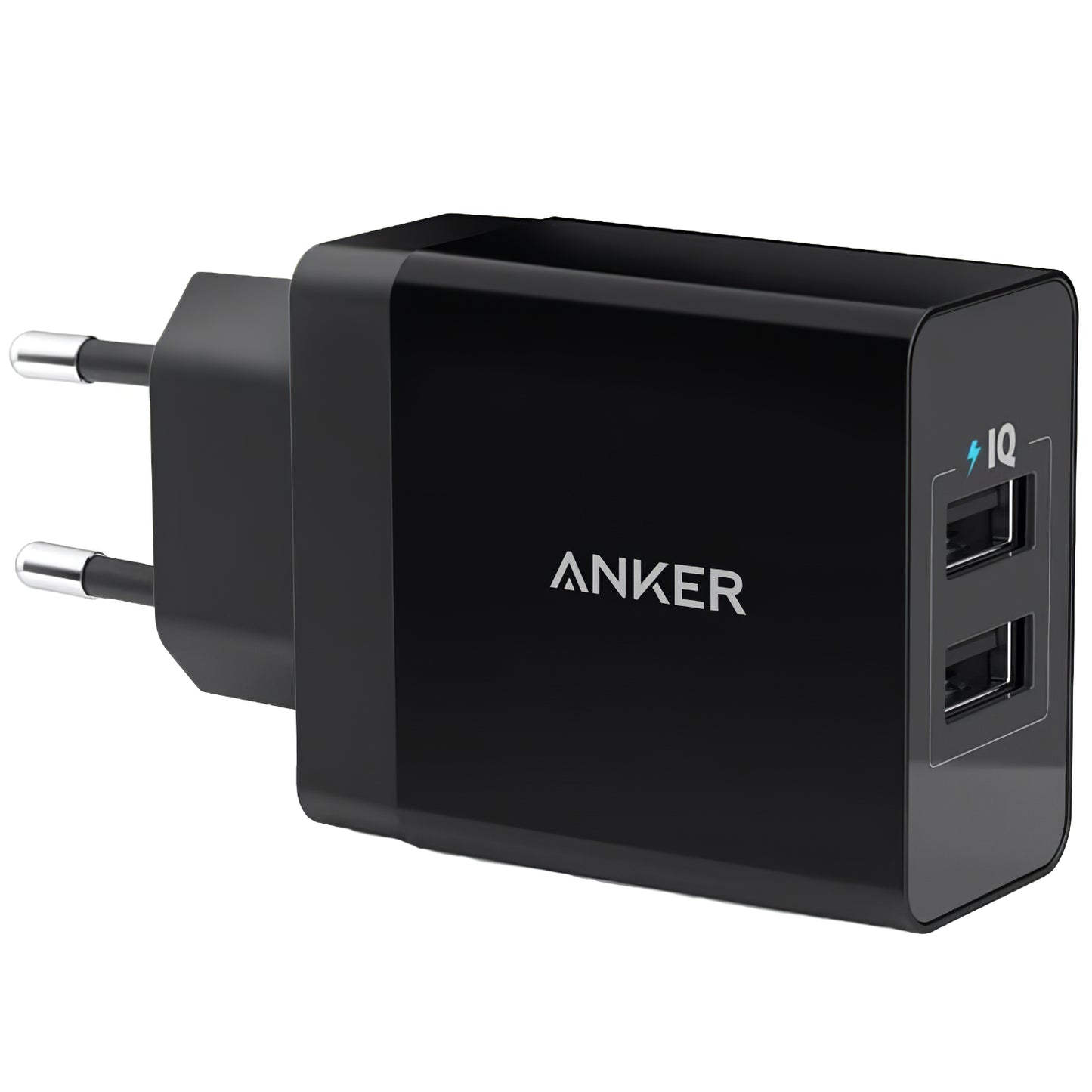 Anker PowerPort Network Charger, 24W, 2.4A, 2 x USB-A, Black A2021L11