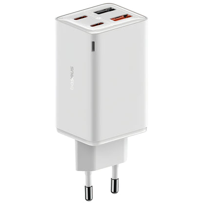 Baseus GaN6 Pro Power Adapter, 65W, 3.25A, 2 x USB-A - 2 x USB-C, White