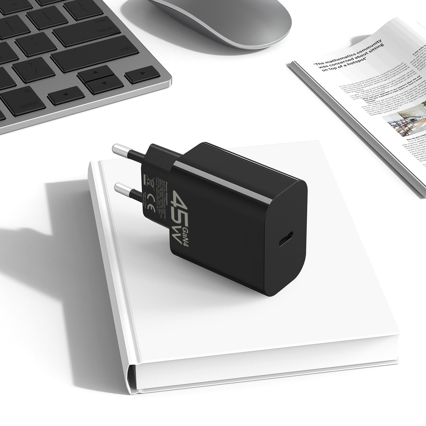 Blavec BC-7 Network Charger, 45W, 3A, 1 x USB-C, Black
