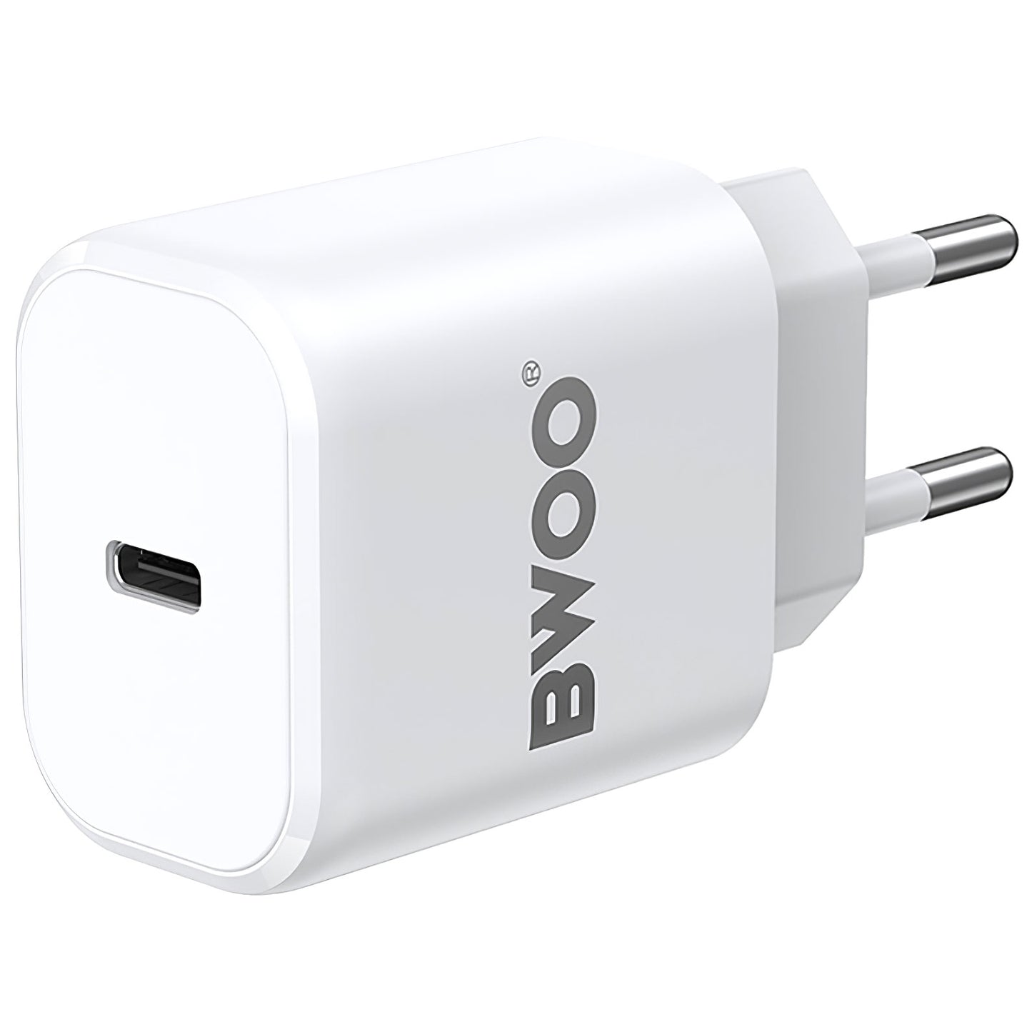 BWOO BO-CDA105 Wall Charger, 20W, 3A, 1 x USB-C, White