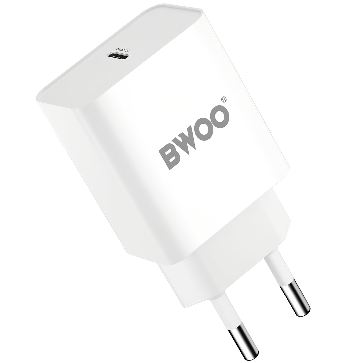 BWOO BO-CDA119 Wall Charger, 20W, 4A, 1 x USB-C, White