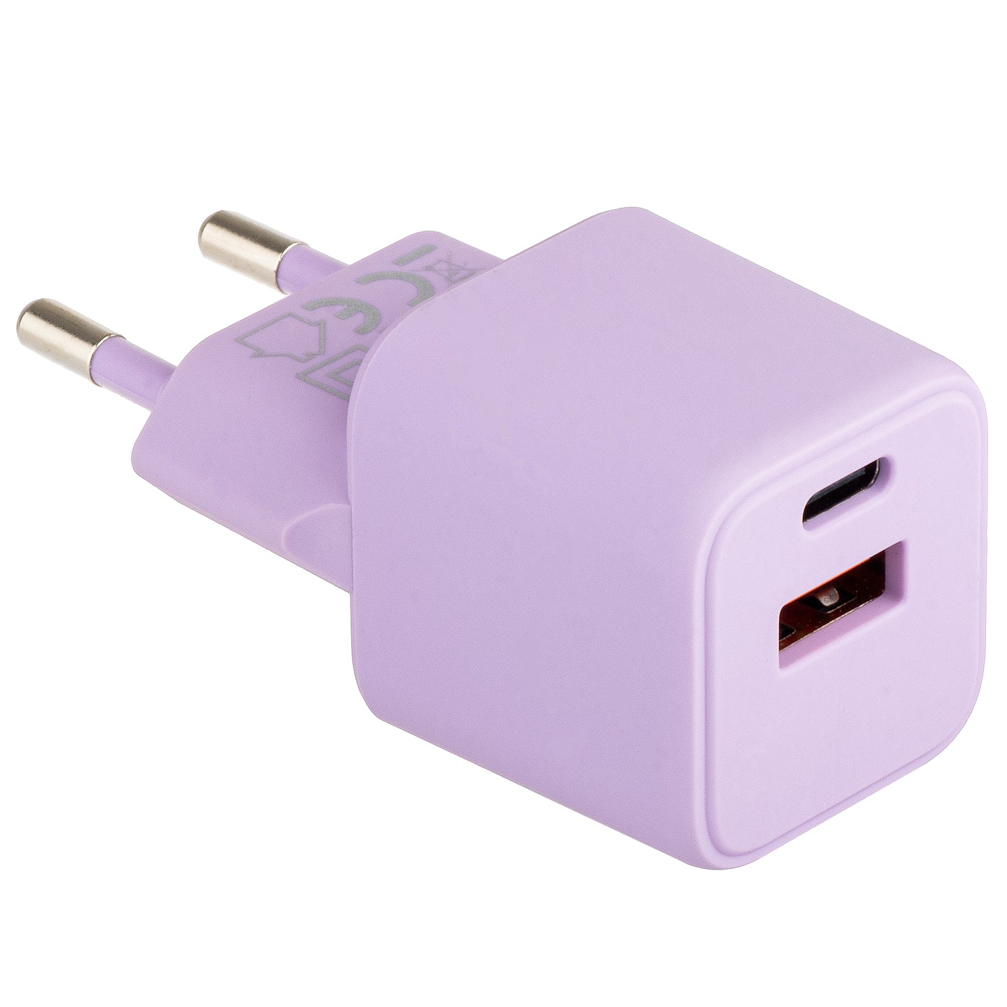 Colorum CLS30-AC-09 Power Adapter, 30W, 3A, 1 x USB-A - 1 x USB-C, Purple