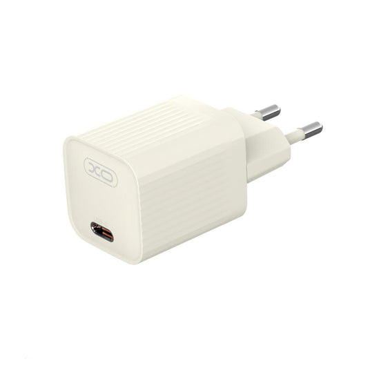 Network Charger with USB-C Cable XO Design L148, 30W, 3A, 1 x USB-C, Beige