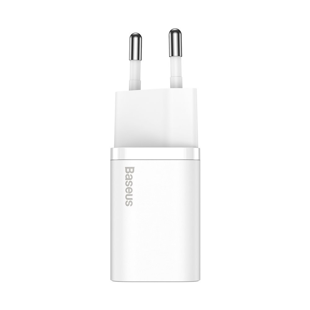 Network Charger with Lightning Cable Baseus Super Si, 20W, 3A, 1 x USB-C, White TZCCSUP-B02