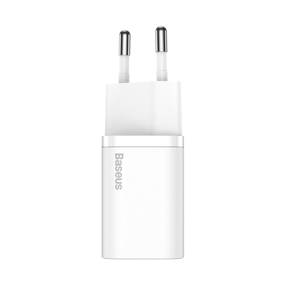 Network Charger With USB-C Cable Baseus Super Si, 25W, 3A, 1 x USB-C, White TZCCSUP-L02