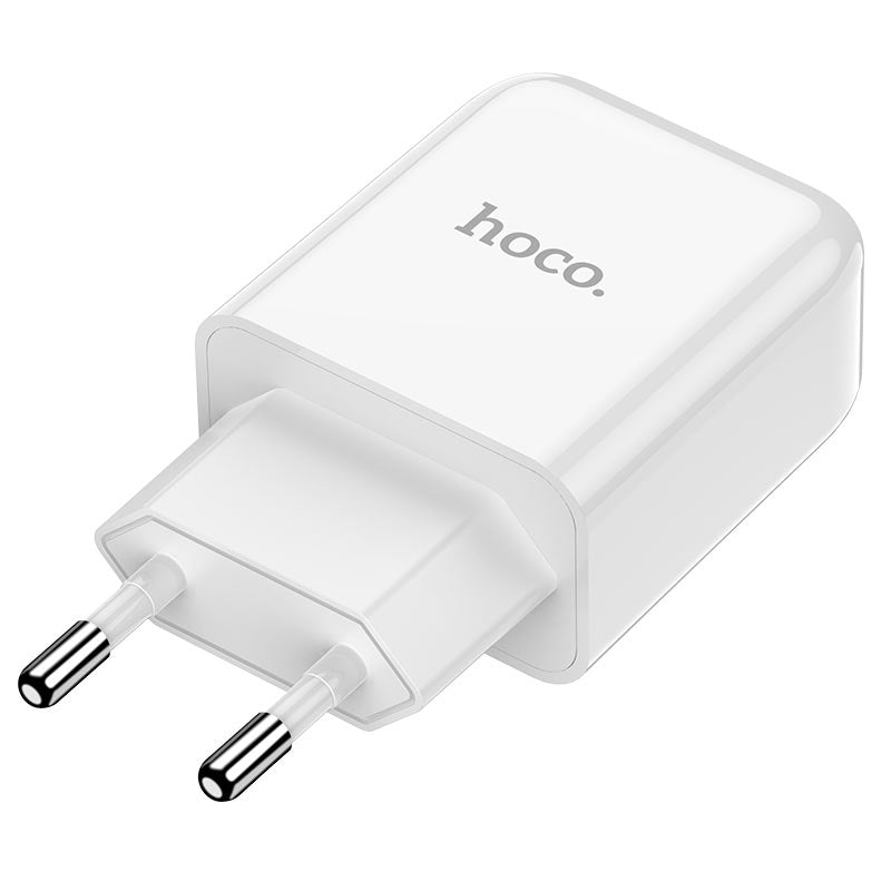 HOCO N2 Network Charger with Lightning Cable, 10W, 2A, 1 x USB-A, White