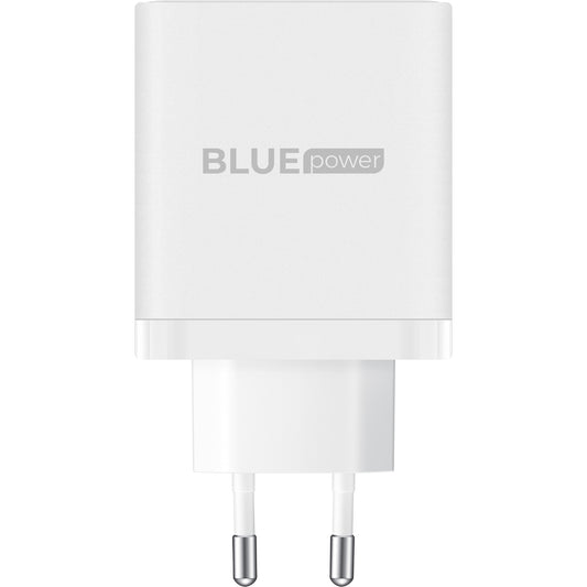 Network Charger with USB-C Cable BLUE Power BPCE04, 65W, 3.25A, 1 x USB-A - 2 x USB-C, White