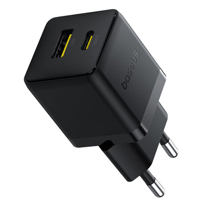 Baseus Palm USB-C Network Charger with Cable, 30W, 3A, 1 x USB-A - 1 x USB-C, Black P1011160A113-01