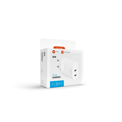 Fixed Network Charger, 35W, 3A, 2 x USB-C, White