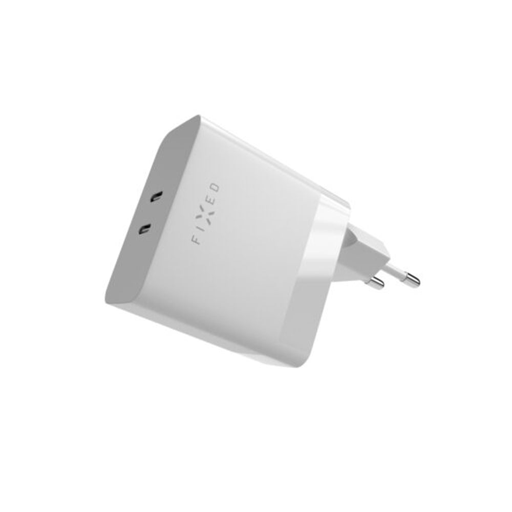 Fixed Network Charger, 65W, 3.25A, 2 x USB-C, White
