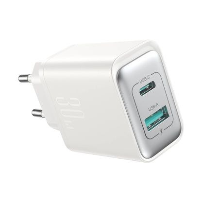 Joyroom JR-TCF15 Network Charger, 30W, 5A, 1 x USB-A - 1 x USB-C, White