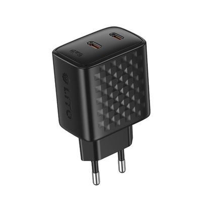 Lito LC22 Network Charger, 45W, 3A, 2 x USB-C, Black