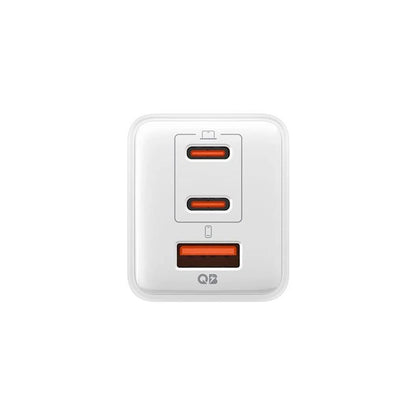 Spigen EE473EU Essential Network Charger, 47W, 3A, 1 x USB-A - 2 x USB-C, White ACH09464