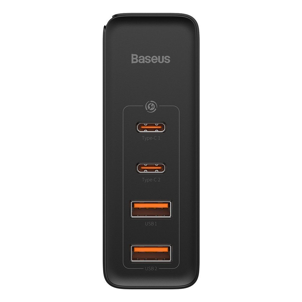 Baseus GaN2 Pro Power Adapter, 100W, 5A, 2 x USB-A - 2 x USB-C, Black CCGAN2P-L01