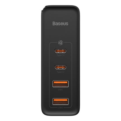 Baseus GaN2 Pro Power Adapter, 100W, 5A, 2 x USB-A - 2 x USB-C, Black CCGAN2P-L01