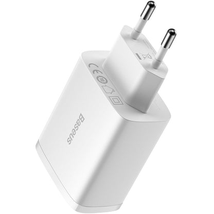 Baseus Compact 3U Network Charger, 17W, 2.1A, 3 x USB-A, White CCXJ020102