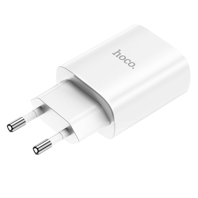 HOCO N14 Wall Charger, 20W, 3A, 1 x USB-C, White