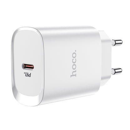 HOCO N14 Wall Charger, 20W, 3A, 1 x USB-C, White