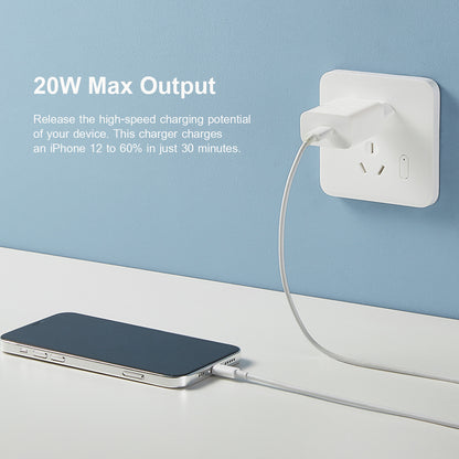 Xiaomi Wall Charger, 20W, 3A, 1 x USB-C, White BHR4927GL