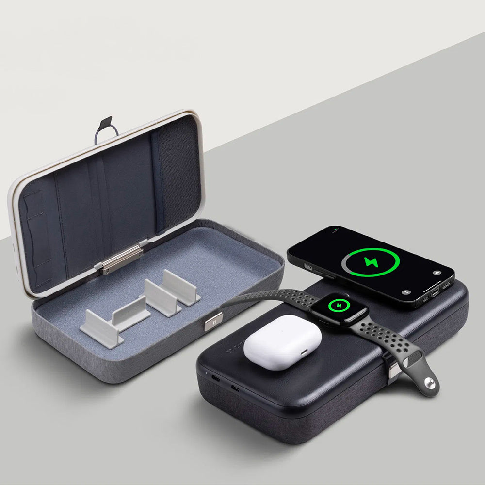 Edizard PowerCube 3in1 Wireless Network Charger, 65W, 3.25A, 1 x USB-C, Gray