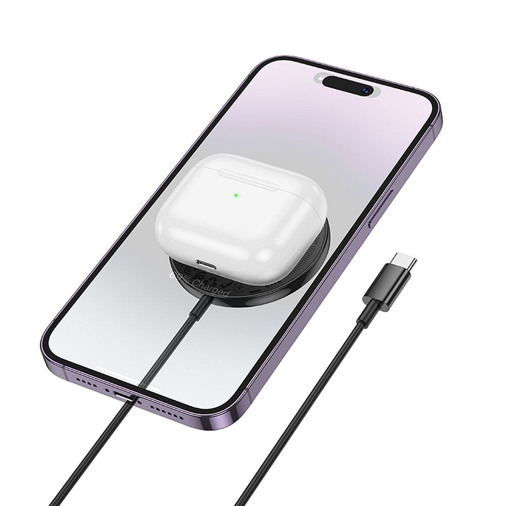 HOCO CW61 Wireless Network Charger, 15W, 1.67A, Black