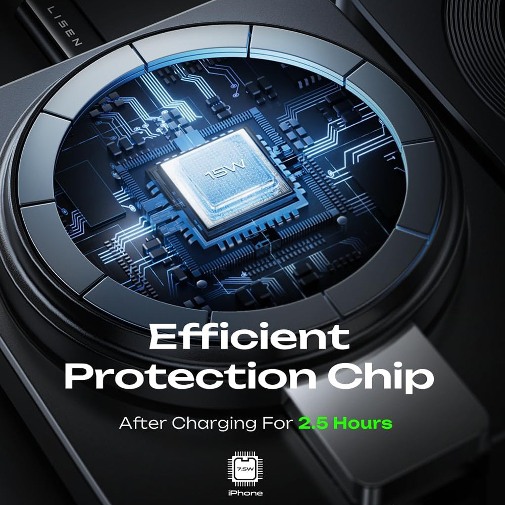 Lisen W103 3in1 Wireless Network Charger, 7.5W, 1.1A, Black YL0324090008