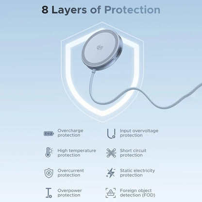 UGREEN MagFlow Wireless Network Charger, 25W, Blue