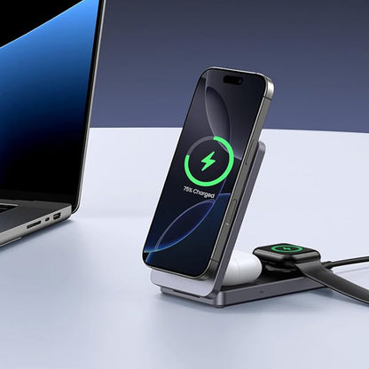 UGREEN W707 3in1 Wireless Network Charger, 25W, 1.67A, Gray